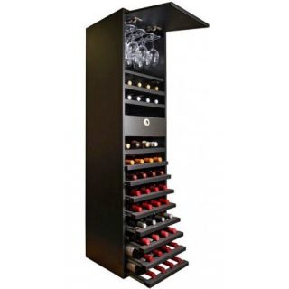 Botellero Merlot con armario y cajón