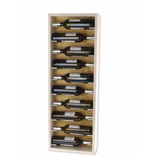 Dyed white / pine wall rack 10 bottles Mencia series