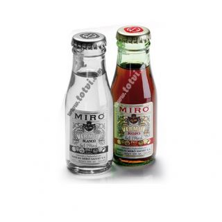 Botellín Miniatura Vermut Miró Rojo