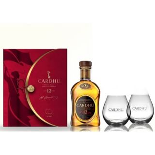Cardhu Single Malt 12 years old Whisky with 2 free glasses