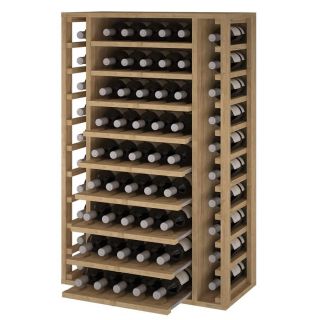 Pine Wine Rack Godello 65 Bottles with Removable Shelves