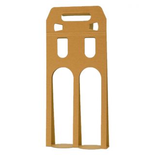 2 Wine Bottles - Kraft Collection Display Case